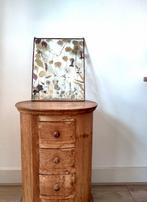 lijst voor droogbloemen, glas met koperen rand, 40 x 30 cm, Overige materialen, Minder dan 50 cm, Ophalen of Verzenden, Zo goed als nieuw