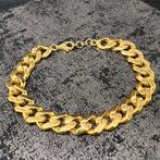 14 karaat gouden armband cuban schakel, Ophalen of Verzenden, Zo goed als nieuw, Goud