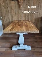 Landelijke Kloostertafel eettafel € 399.-, Huis en Inrichting, Tafels | Eettafels, 200 cm of meer, Zo goed als nieuw, Vijf personen of meer