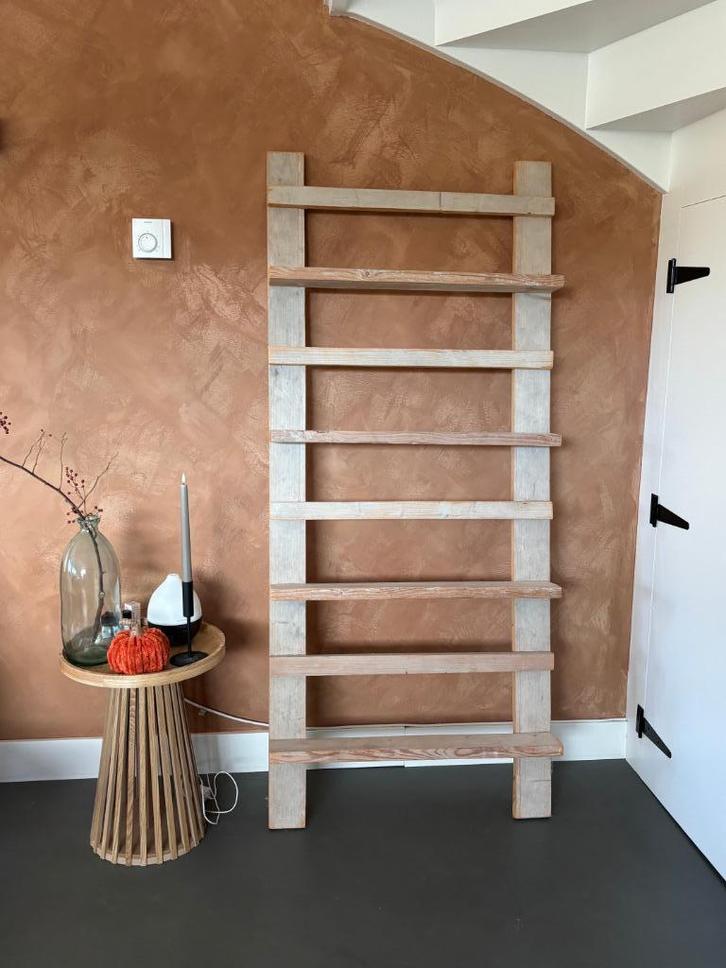 Steigerhout wandrek, Huis en Inrichting, Kasten | Stellingkasten, Zo goed als nieuw, Ophalen