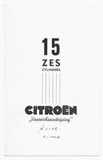Citroen Traction Avant Six Zes folder, Ophalen of Verzenden, Zo goed als nieuw, Citroën