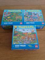 Te koop 3 stuks thats life puzzels compleet, Ophalen, 500 t/m 1500 stukjes, Zo goed als nieuw