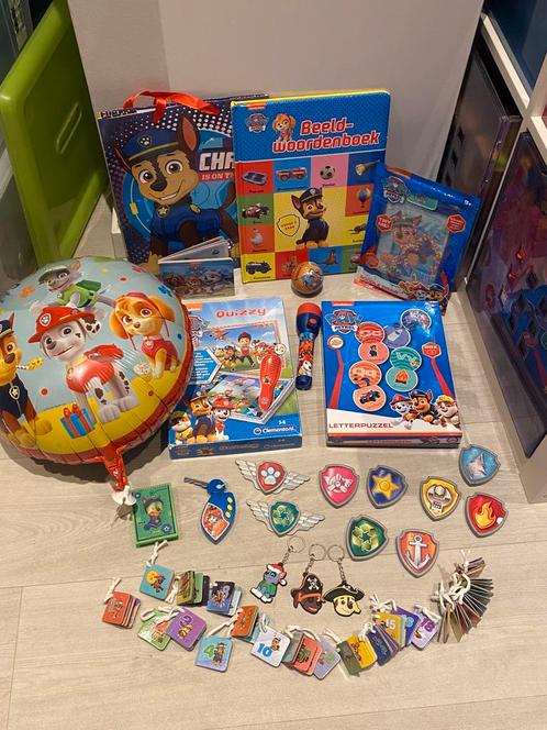Paw Patrol pakket met ballon boekjes spelletjes, Kinderen en Baby's, Speelgoed | Actiefiguren, Gebruikt, Ophalen of Verzenden