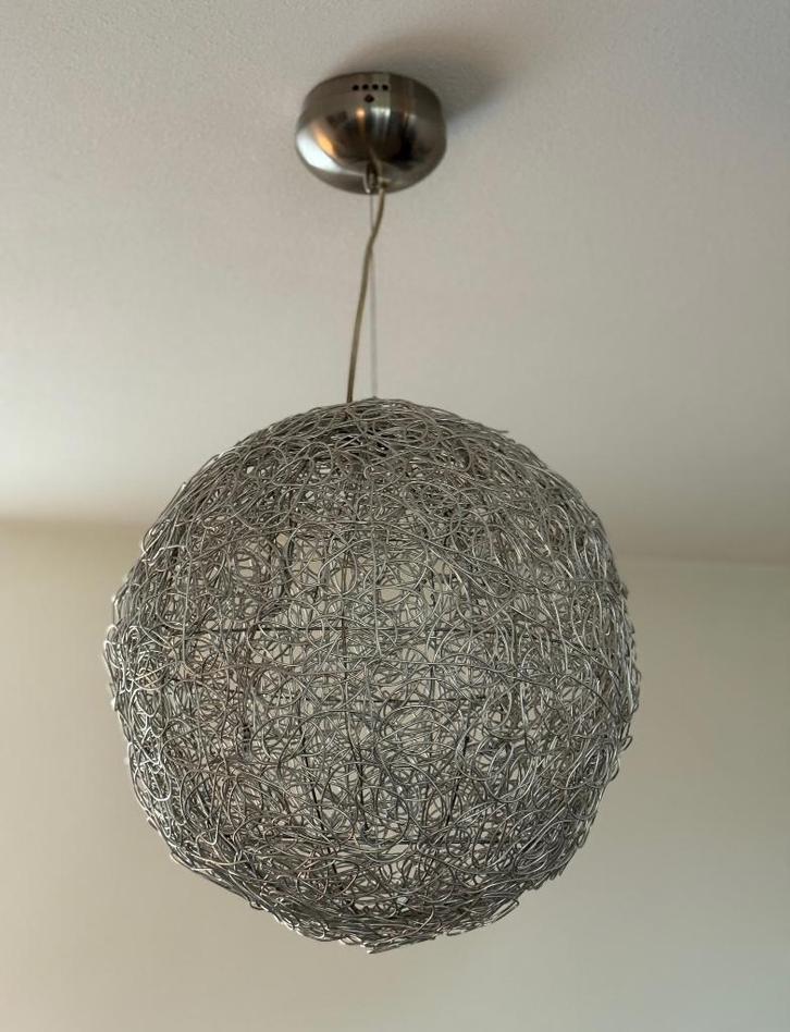 Imitatie Fil de Fer C&S draadhanglamp 50cm, Huis en Inrichting, Lampen | Hanglampen, Zo goed als nieuw, Minder dan 50 cm, Ophalen of Verzenden