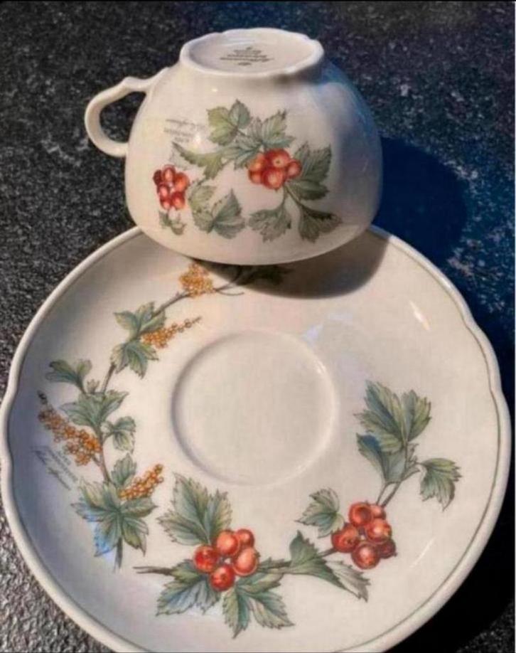Limited edition Kop en schotel Waldbeere Seltmann Weiden, Antiek en Kunst, Antiek | Servies los, Ophalen of Verzenden