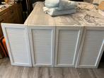 44 stuks witte louvre deuren. 40 x 80 cm., Huis en Inrichting, Woonaccessoires | Kamerschermen, Ophalen of Verzenden, Gebruikt