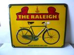 emaille reclamebord antieke fiets retro vintage oldtimer, Ophalen of Verzenden, Gebruikt, Reclamebord