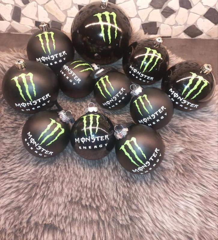 Kerstballen monster energy kerst Ballen Kerstboom 😍😍😍, Diversen, Kerst, Ophalen of Verzenden
