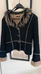 Zwarte winterjas S/M van Watcher, Zwart, Ophalen of Verzenden, Zo goed als nieuw, Maat 36 (S)
