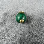 Gouden Hanger | 14k | 2,57g | ronde malachiet | 356881, Ophalen of Verzenden, Gebruikt, Goud, Goud