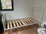 Stalen bed, Gebruikt, 90 cm, Eenpersoons, Wit
