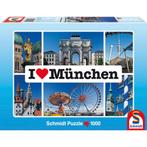 ZGAN puzzel 1000 I love Munchen Duitsland Schmidt 100% compl, Hobby en Vrije tijd, Ophalen of Verzenden, 500 t/m 1500 stukjes