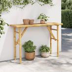 Wandtafel 115x39x75 cm bamboe, Huis en Inrichting, Tafels | Sidetables, Ophalen of Verzenden, Nieuw, 25 tot 50 cm, Rechthoekig