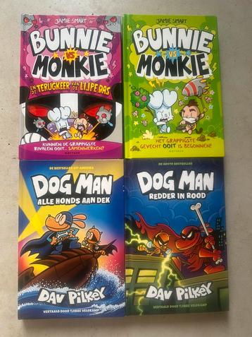 Kinderboeken Dogman en Bunnie vs Monkey beschikbaar voor biedingen