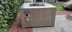 Cosicube taupe/naturel/ bruin vuurtafel 95 x 95 x 54 cm., Ophalen, Gebruikt