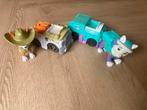 Paw Patrol Everest en Tracker met auto’s, Ophalen of Verzenden, Zo goed als nieuw
