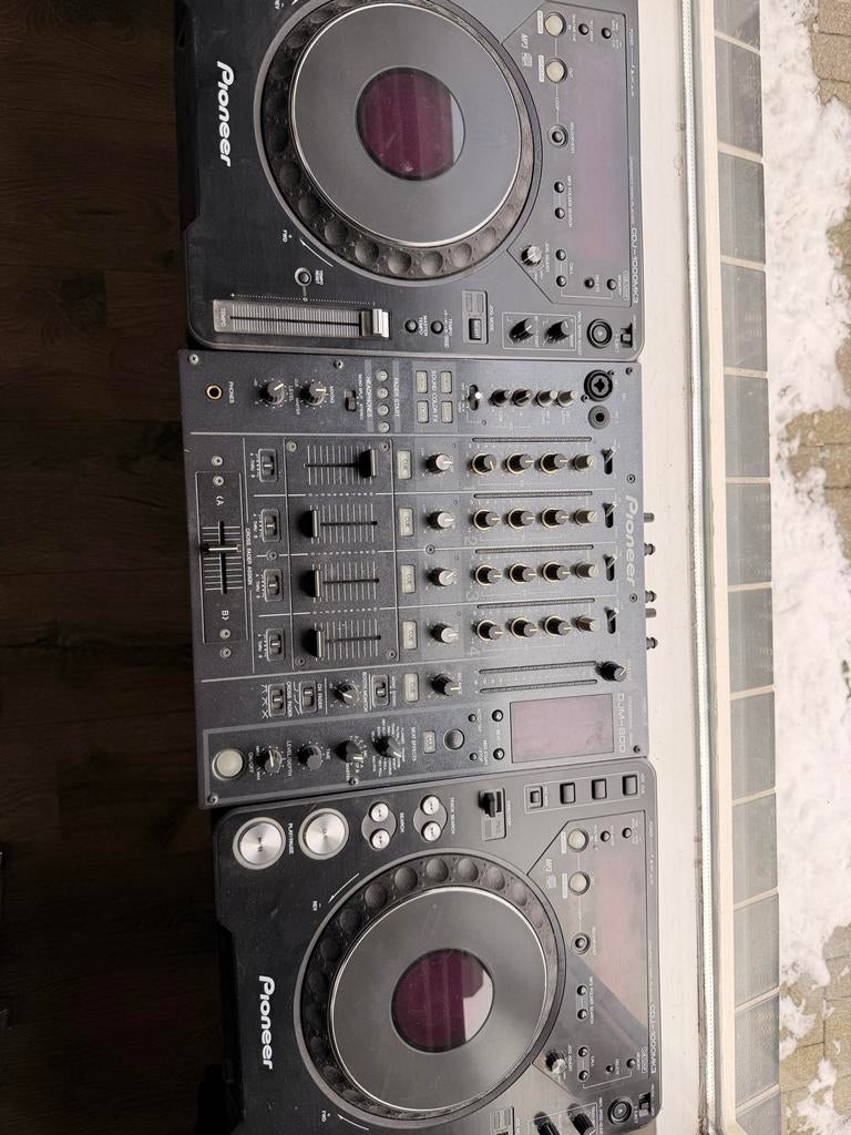 Pioneer DJ Set: 2x CDJ-1000mk3 & DJM-800 met Koffers, Ophalen, Gebruikt, Dj-set, Pioneer
