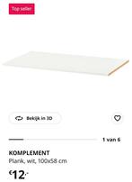 2x ikea pax komplement  plank 100x58, Huis en Inrichting, Ophalen, 50 tot 75 cm, 50 tot 100 cm, Minder dan 100 cm