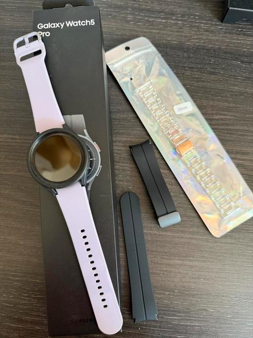 Samsung watch 5pro, Sieraden, Tassen en Uiterlijk, Smartwatches, Zo goed als nieuw, Android, Zwart, Ophalen of Verzenden