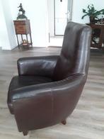 Leren fauteuil, Huis en Inrichting, Fauteuils, Ophalen, Gebruikt, 50 tot 75 cm, Leer