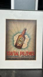 Kristal pilsener van bierbrouwerij de driekleur, Ophalen of Verzenden, Zo goed als nieuw, Reclamebord