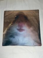 Hamster meme kussenhoes 43cm x 43cm Gloednieuw!!, Antiek en Kunst, Ophalen of Verzenden