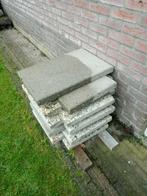 Grindtegels (60x40) en betontegels (50x50) antraciet), Ophalen, Gebruikt, Minder dan 5 m², Beton