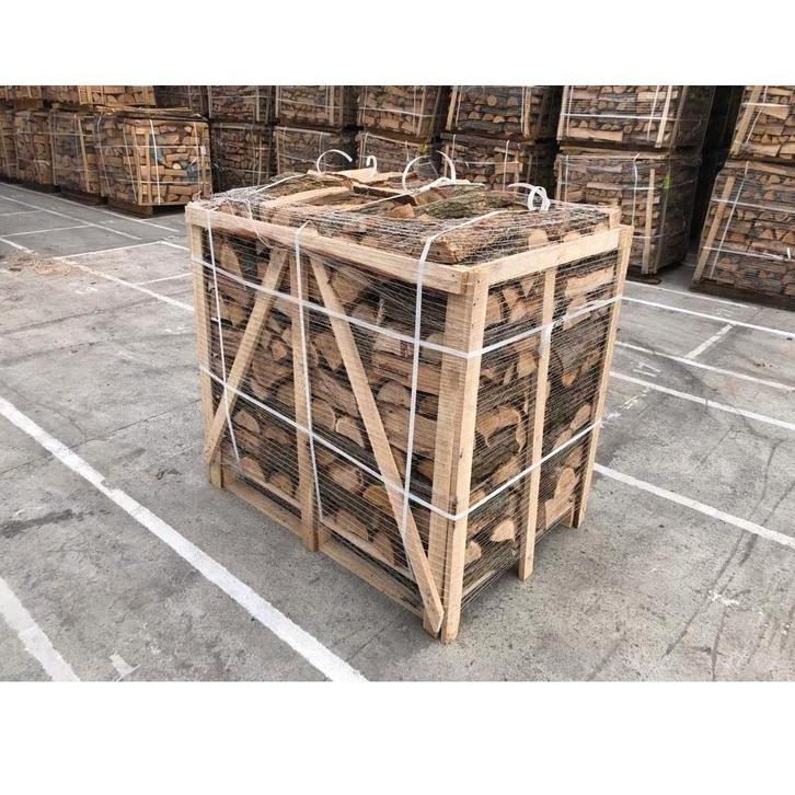 Superieur openhaardhout: eik, beuk, haagbeuk, es, berk, mix, Tuin en Terras, Haardhout, Blokken, Overige houtsoorten, 6 m³ of meer