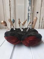 Oude hoedenspelden set, Sieraden, Tassen en Uiterlijk, Antieke sieraden, Ophalen of Verzenden, Overige materialen, Overige typen