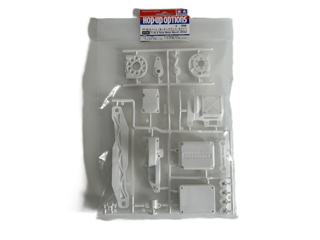 Tamiya 47336 TT-02 D Parts (Motor Mount)(White), Elektro, Nieuw, Ophalen of Verzenden, Schaal 1:10