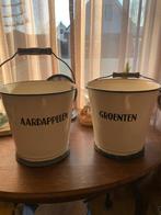 2 Emaille emmers, Ophalen