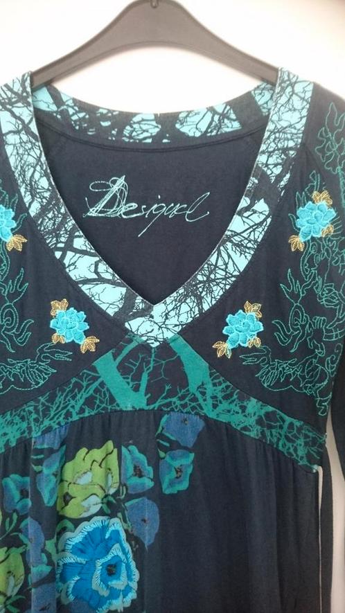 Leuk jurkje van Desigual maat M, Kleding | Dames, Jurken, Gedragen, Blauw, Boven de knie, Ophalen of Verzenden