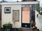 Kozijn met deur en zij-bovenlicht, Gebruikt, Deurkozijn, Hout, Ophalen