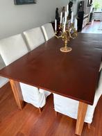 Tafel met stoelen, Huis en Inrichting, Ophalen, Gebruikt, 100 tot 150 cm, Koloniaal