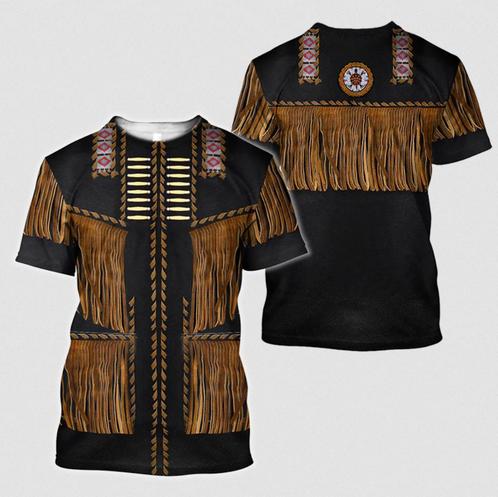 Heren western t-shirt 7 / cowboy franjes linedance shirt, Kleding | Heren, T-shirts, Nieuw, Verzenden