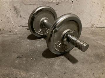 Halters Dumbbell met een verstelbaar gewichten 5KG training beschikbaar voor biedingen