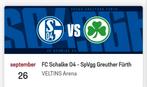 4Tickets Schalke 04 vs grueter further vrijdag 26 september, Tickets en Kaartjes, September