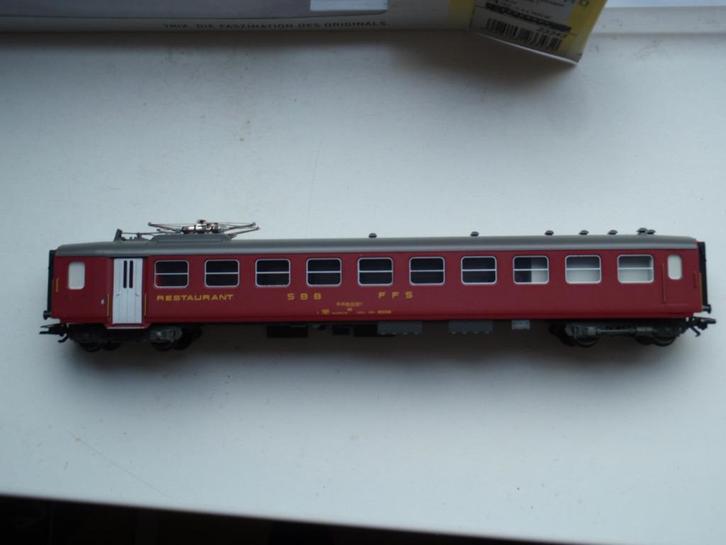 TRIX SBB Leichtstahl restauratiewagon, Hobby en Vrije tijd, Modeltreinen | H0, Nieuw, Wagon, Gelijkstroom, Trix, Ophalen of Verzenden