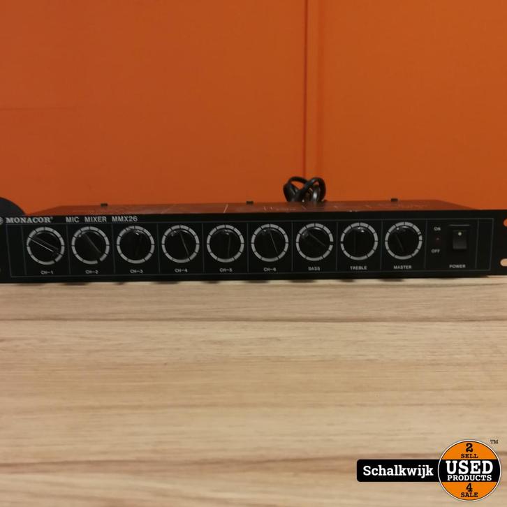 Monacor Mic Mixer MMX26, Muziek en Instrumenten, Microfoons, Zo goed als nieuw