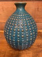 Blauwe vaas, Blauw, Aardewerk of Porselein, Ophalen of Verzenden, Zo goed als nieuw