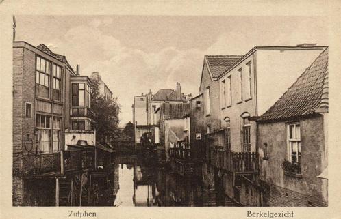 Zutphen - Berkelgezicht - 1927 gelopen, Verzamelen, Ansichtkaarten | Nederland, Gelopen, Gelderland, 1920 tot 1940, Verzenden