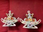 7) Twee oude porseleinen kitsch beeldjes. Gaaf., Antiek en Kunst, Ophalen of Verzenden