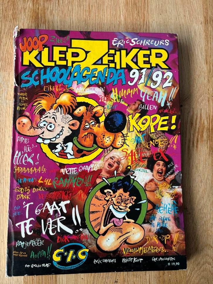 Joop Klepzeiker schoolagenda, 91/92, Boeken, Strips | Comics, Zo goed als nieuw, Eén comic, Europa, Ophalen of Verzenden