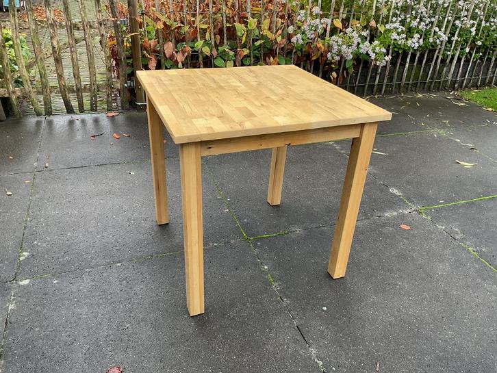 Ikea kleine houten tafel, Huis en Inrichting, Tafels | Eettafels, Gebruikt, 50 tot 100 cm, Rechthoekig, Ophalen