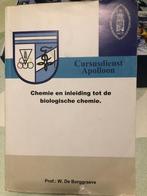 STUDIEBOEK - Chemie & inleiding tot biologische chemie, Ophalen of Verzenden, Prof. W. DE BORGGRAEVE, Beta, WO