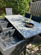 Massief Graniet Natuurstenen Tafelset Tuin, Ophalen, Zo goed als nieuw