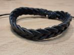 zwarte armband (nr. 54), Ophalen of Verzenden, Nieuw, Zwart, Leer