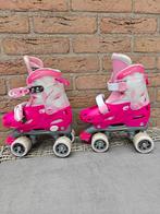 Rozekleurige verstelbare rolschaatsen maat 30/33, Ophalen of Verzenden, Gebruikt