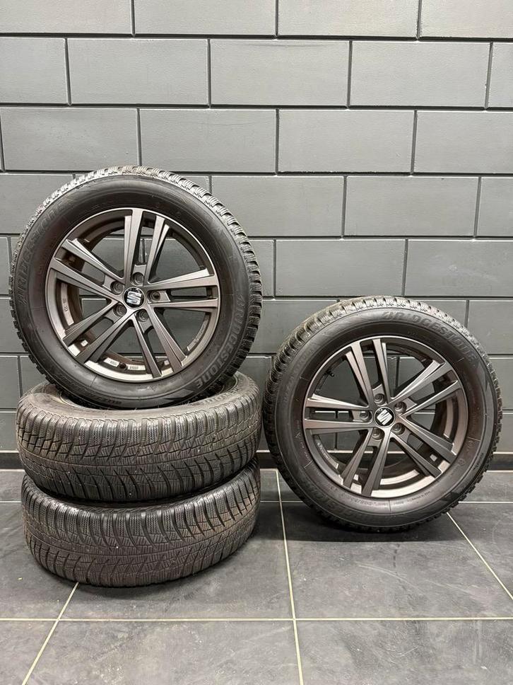 Seat 16” LM velgen met winterbanden 5x100, Auto-onderdelen, Banden en Velgen, Banden en Velgen, Winterbanden, 16 inch, 205 mm