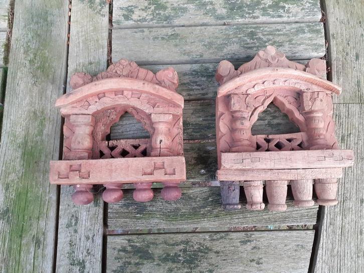 Antieke Hindoe Wandaltaar Wanddecoratie, Antiek en Kunst, Antiek | Woonaccessoires, Ophalen of Verzenden